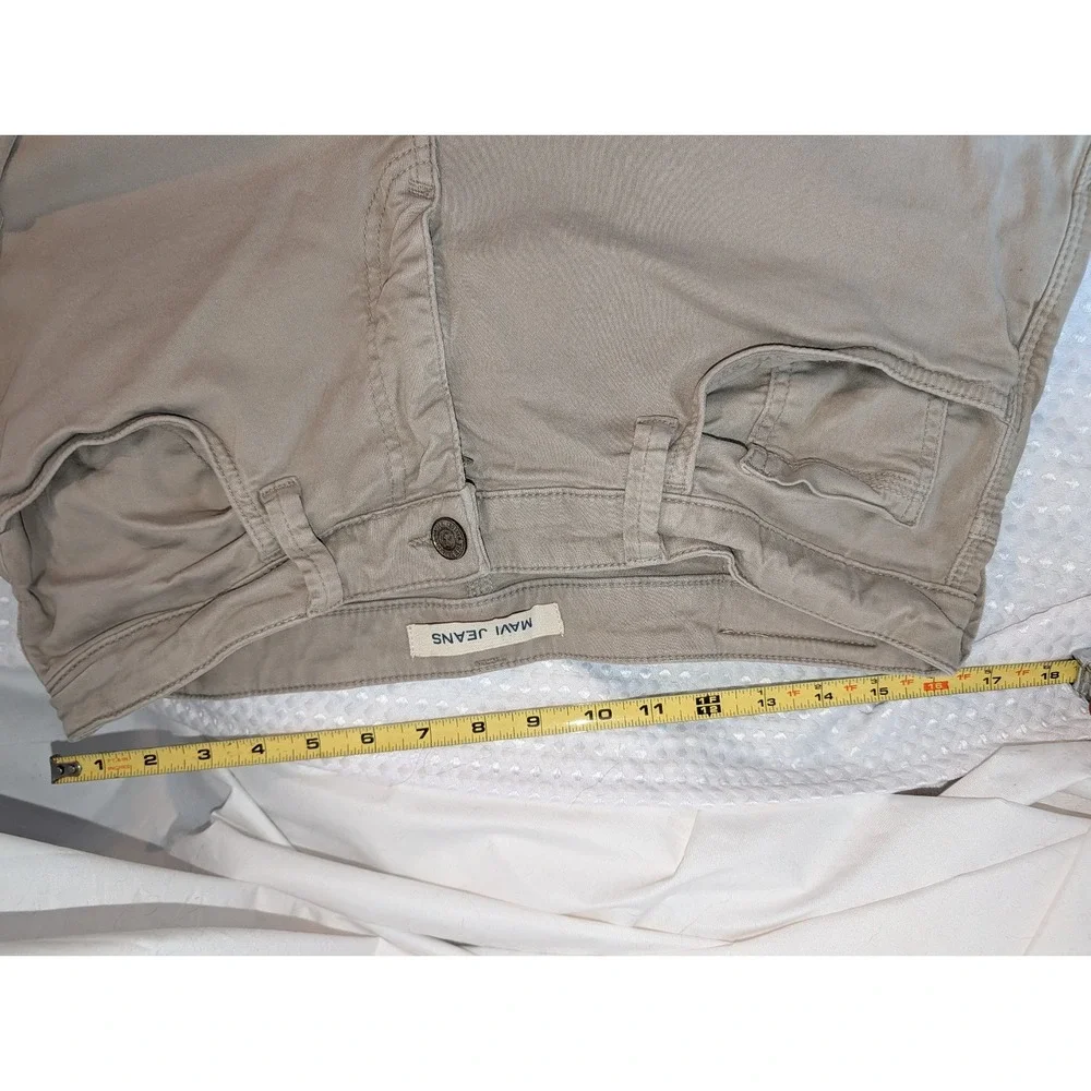 Mavi Jeans Matt Relaxed Straight Leg Mens 34x32 Beige Stretch